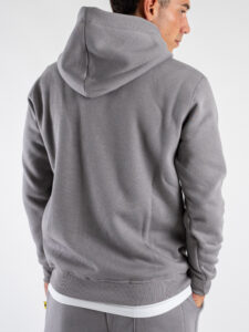 SUPERCULTURE Felpa con cappuccio felpata t.unita con logo sul polso JOY-Z Ferro3