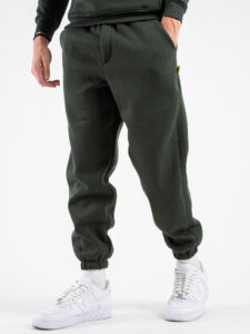 SUPERCULTURE Pantalone tuta con polsini JOG-Z Verde Militare (3)