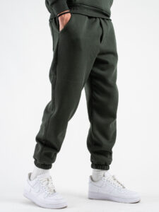 SUPERCULTURE Pantalone tuta con polsini JOG-Z Verde Militare (5)