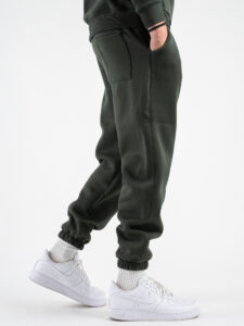 SUPERCULTURE Pantalone tuta con polsini JOG-Z Verde Militare (6)