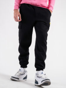 SUPERCULTURE Pantalone tuta con polsini e tasconi laterali POSER-Z Nero (3)