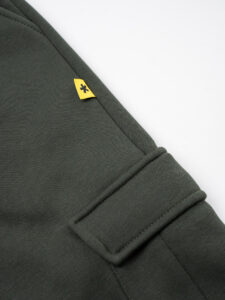 SUPERCULTURE Pantalone tuta con polsini e tasconi laterali POSER-Z Verde Militare (16)