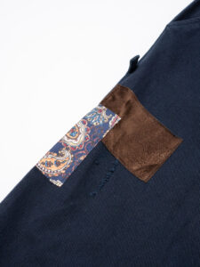 V2 Jeans con coulisse, piccole graffiature, pacht laterali DRILL Blu (1)