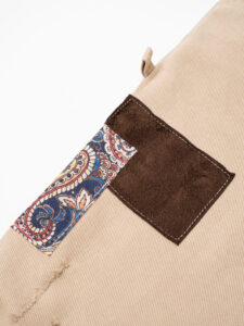 V2 Jeans con coulisse, piccole graffiature, pacht laterali DRILL Sabbia (9)
