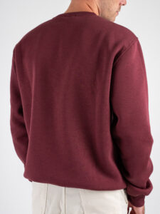 BERNA Felpa girocollo con stampa I WEAR MY GLASSES 246174 Bordeaux (1)