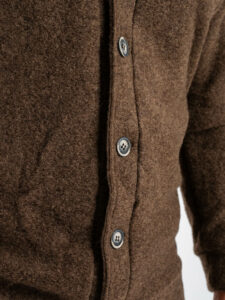 BL11 Cardigan in lana cotta con bottoni REF Moro (4)