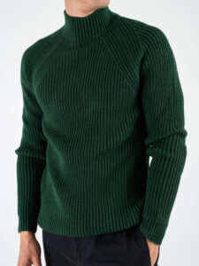 BL11 Maglione lupetto costa inglese MERINI Verde Inglese (2)