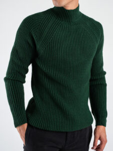 BL11 Maglione lupetto costa inglese MERINI Verde Inglese (4)