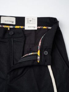 BL11 Pantalone in misto lana da abito morbido con bottone e coulisse BL23690001 Nero (7)