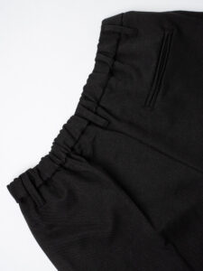 ESTASI Pantalone gamba morbida con coulisse in vita SANE’ INV Nero (5)