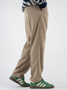 ESTASI Pantalone invernale con gamba morbida ed elastico in vita SANE’ INV Beige (3)