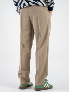 ESTASI Pantalone invernale con gamba morbida ed elastico in vita SANE’ INV Beige (4)