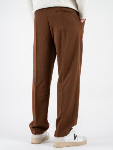 ESTASI Pantalone invernale con gamba morbida ed elastico in vita SANE’ INV Bruciato (1)