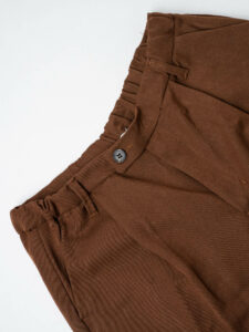 ESTASI Pantalone invernale con gamba morbida ed elastico in vita SANE’ INV Bruciato (6)