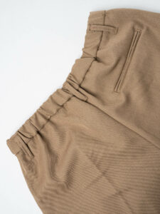 ESTASI Pantalone invernale con gamba morbida ed elastico in vita SANE’ INV Cammello (1)