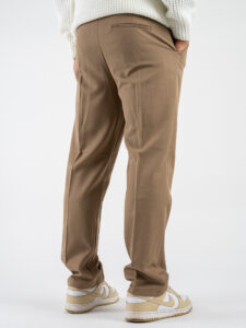 ESTASI Pantalone invernale con gamba morbida ed elastico in vita SANE’ INV Cammello (7)