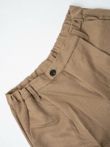 ESTASI Pantalone invernale con gamba morbida ed elastico in vita SANE’ INV Cammello (8)