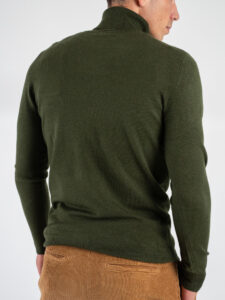 GIANNI LUPO Dolcevita tinta unita morbido in poliviscosa GL33500 Military Green (2)