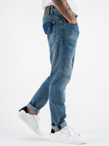 GIANNI LUPO Jeans basico skinny leggermente slavato GL6307Q Azzurro (5)