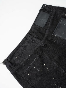 GIANNI LUPO Jeans con patch e catenella rimovibile GL177F Black (10)