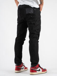 GIANNI LUPO Jeans con patch e catenella rimovibile GL177F Black (5)