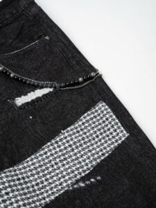 GIANNI LUPO Jeans con patch e catenella rimovibile GL177F Black (9)