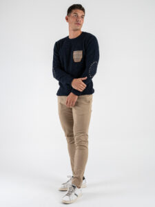 GIANNI LUPO Pantalone chinos in cotone pesante TAHOMA Camel (2)