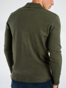 GIANNI LUPO Polo manica lunga basica GL508S Military Green (2)