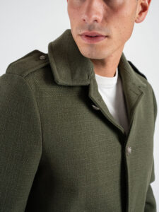 IMPERIAL Cappotto corto monopetto con bottoni gioiello K5441K4850 Militare (7)