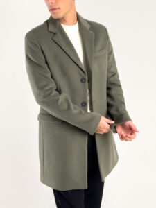 IMPERIAL Cappotto monopetto basico con bottoni K5441K4861 Militare (1)
