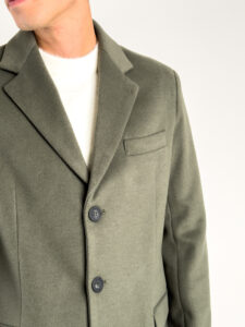 IMPERIAL Cappotto monopetto basico con bottoni K5441K4861 Militare (4)