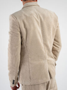 IMPERIAL Giacca monopetto da abito in velluto a costina larga JZ3BGTQ Beige (1)