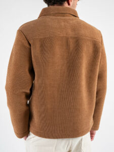 IMPERIAL Giubbino elastico a costina larga con zip e colletto U6407GC644 Camel (8)