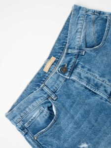 IMPERIAL Jeans morbido con rotture e toppe a contrasto P372MLUD94 Azzurro (8)