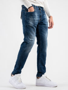 IMPERIAL Jeans skinny slavato con piccole rotture P640319313 Blu (5)