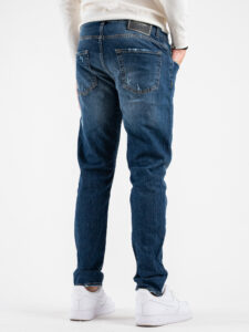 IMPERIAL Jeans skinny slavato con piccole rotture P640319313 Blu (7)