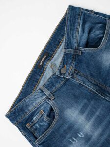 IMPERIAL Jeans skinny slavato con piccole rotture P640319313 Blu (8)