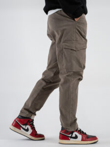 IMPERIAL Pantalone cargo con inserto elastico in vita P8379AISCR Fango (5)