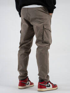 IMPERIAL Pantalone cargo con inserto elastico in vita P8379AISCR Fango (6)