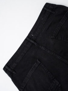 IMPERIAL Pantalone chinos con passante in jeans P640319308 Nero (1)