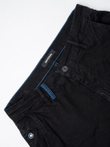 IMPERIAL Pantalone chinos con passante in jeans P640319308 Nero (9)