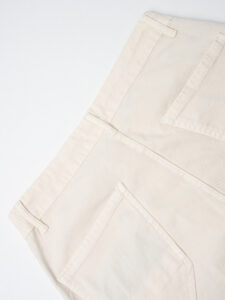 IMPERIAL Pantalone chinos con passante in jeans P640319308 Off White (1)