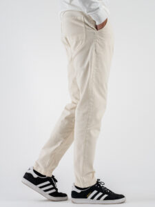 IMPERIAL Pantalone chinos con passante in jeans P640319308 Off White (4)