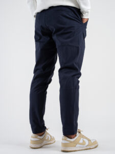 IMPERIAL Pantalone chinos con pinces ed elastico a lato PE3PGAC Navy (7)