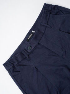 IMPERIAL Pantalone chinos con pinces ed elastico a lato PE3PGAC Navy (8)