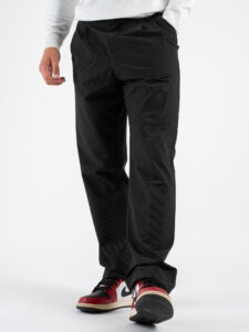 IMPERIAL Pantalone da abito baggy gessato PD3MIDP NeroCammello (3)