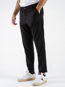 IMPERIAL Pantalone da abito chinos PWB0IBV Nero (3)