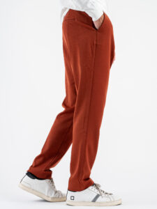 IMPERIAL Pantalone da abito con elastico a lato P5441P4876 Brick (1)