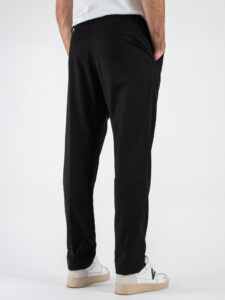 IMPERIAL Pantalone da abito con gamba lunga, morbida ed elastico in vita P5441P4929 Nero (5)
