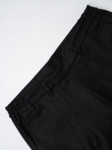 IMPERIAL Pantalone da abito con gamba lunga, morbida ed elastico in vita P5441P4929 Nero (6)